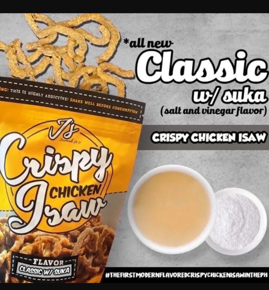 J's Crispy Isaw PLAIN with SUKA 100g