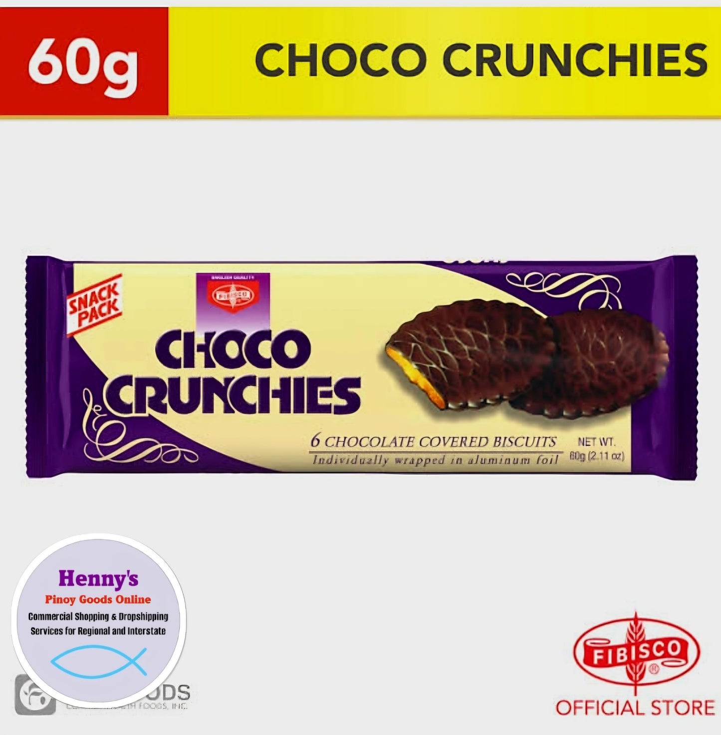‼️PROMO‼️Fibisco Chocolate Crunchies 200g BBD: NOVEMBER2025 (OVERSTOCK!)