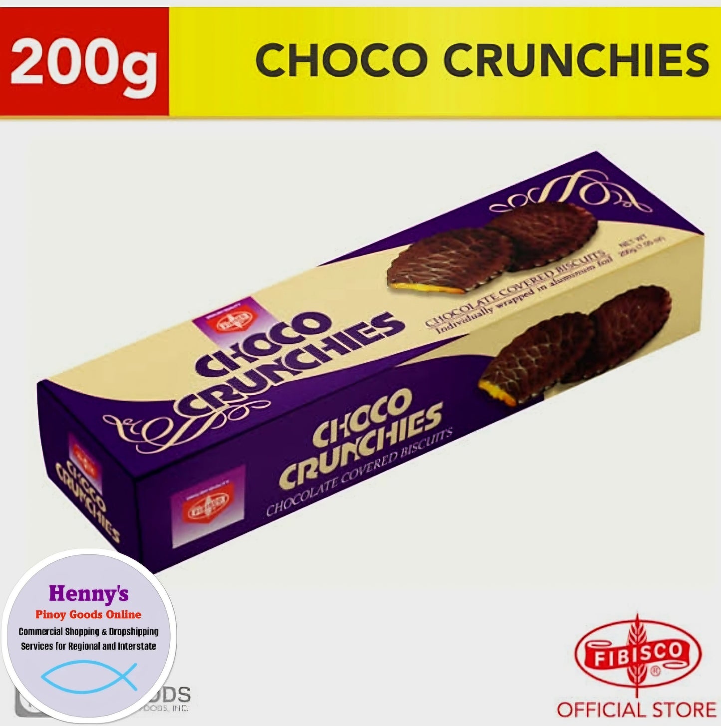 ‼️PROMO‼️Fibisco Chocolate Crunchies 200g BBD: NOVEMBER2025 (OVERSTOCK!)