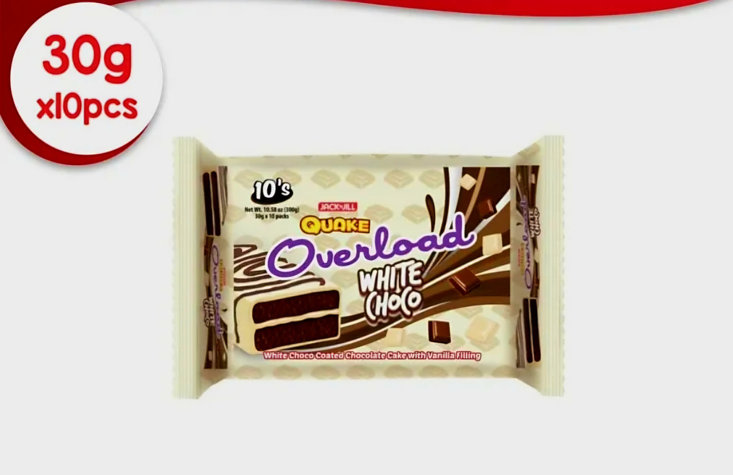 Jack&Jill QUAKE Overload WHITE CHOCO 30g×10pcs