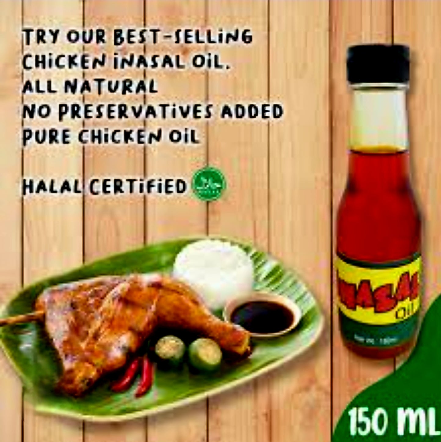 Mang Inasal CHICKEN OIL Glass Bottle 150ml