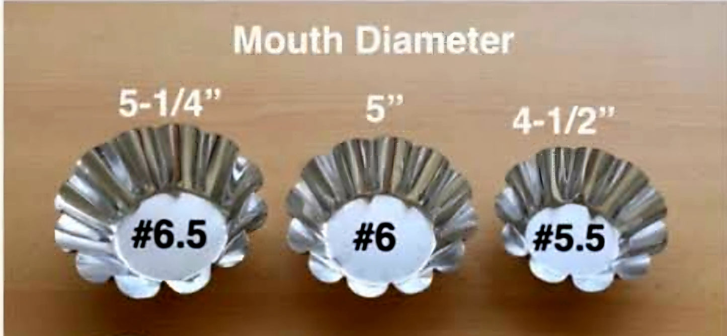 Heavy Duty Ensaymada / Bibingka Moulder (MEDIUM-#6) Per Piece