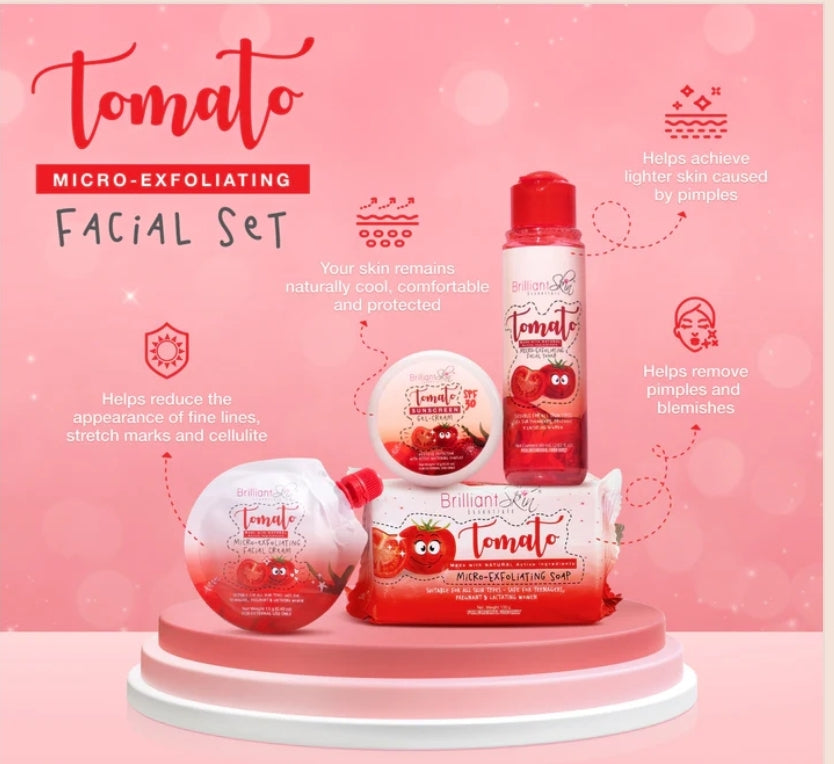 Brilliant TOMATO Micro-Exfoliating Facial Set