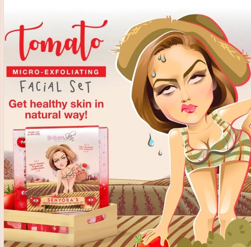 Brilliant TOMATO Micro-Exfoliating Facial Set
