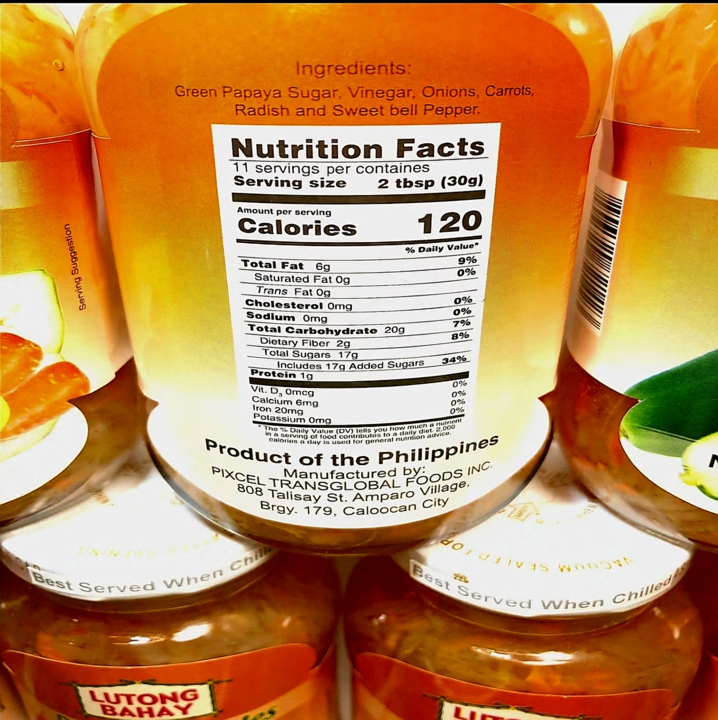 ‼️PROMO‼️Lutong Bahay ATCHARA (Papaya Pickles) 340g BBD: DECEMBER2026 (OVERSTOCK!)