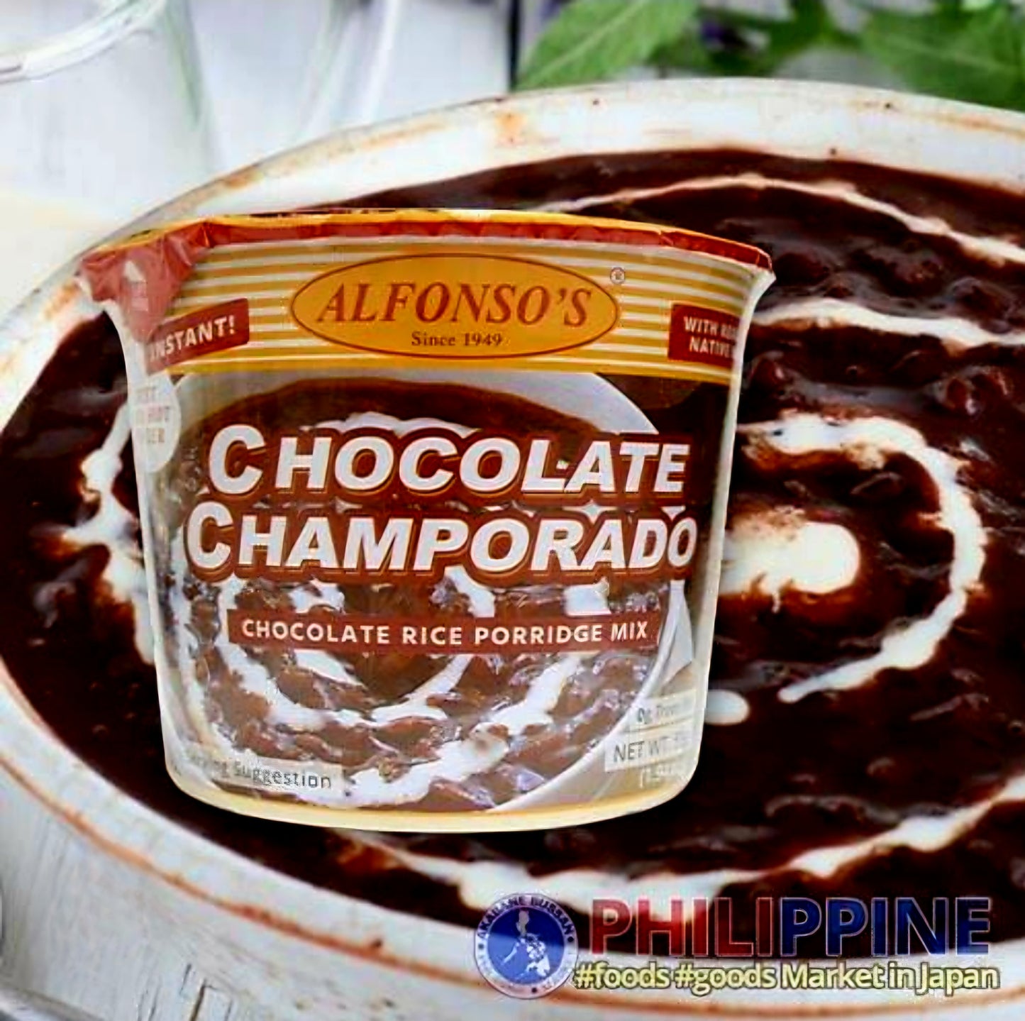 Alfonso's Instant Chocolate Champorado Cup 55g