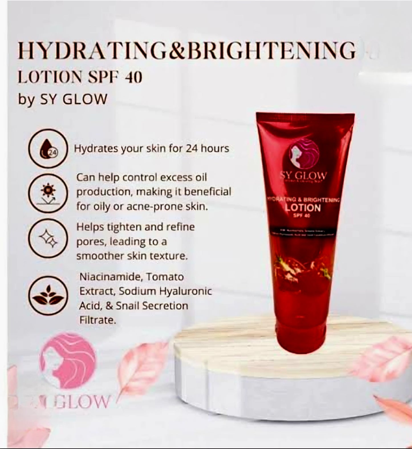 SY GLOW Hydrating & Brightening Lotion SPF40 250ml
