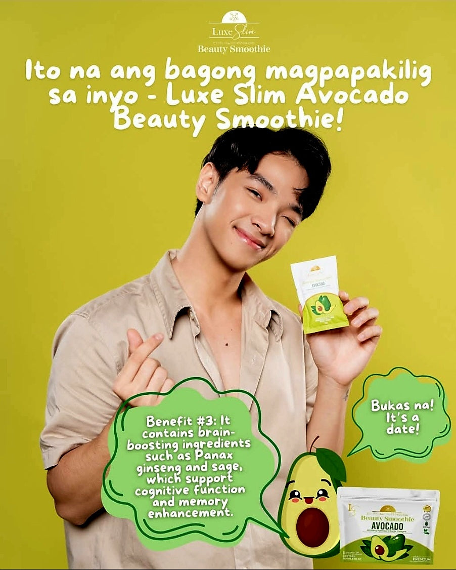 Luxe Slim AVOCADO SMOOTHIE 21g×8's (NEW POUCH PACKING)