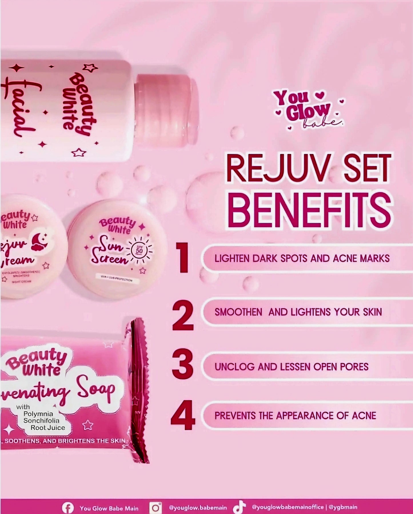 You Glow Babe BEAUTY WHITE Rejuv Set