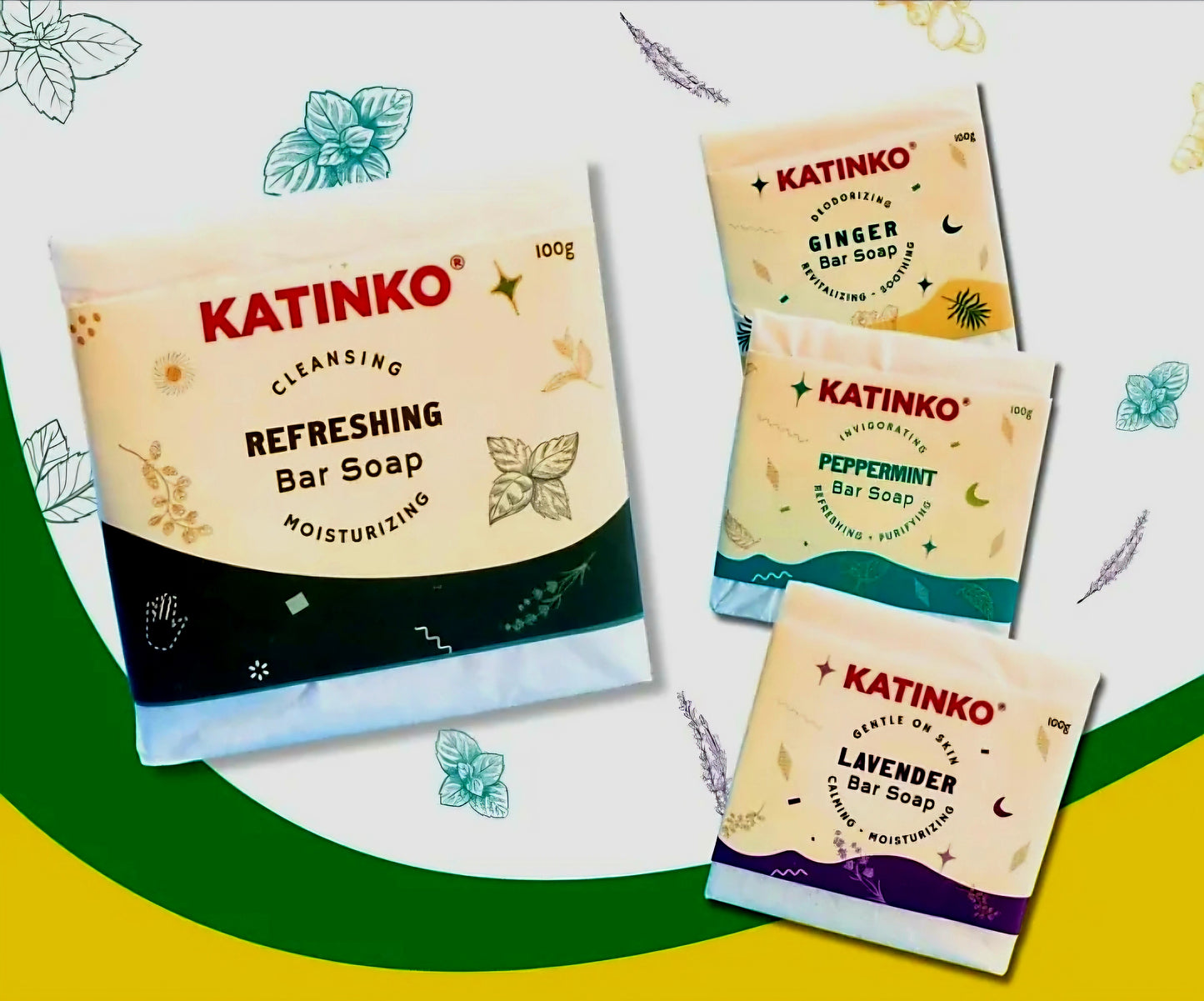 Katinko REFRESHING Bar Soap 100g (CLEANSING & MOISTURIZING)
