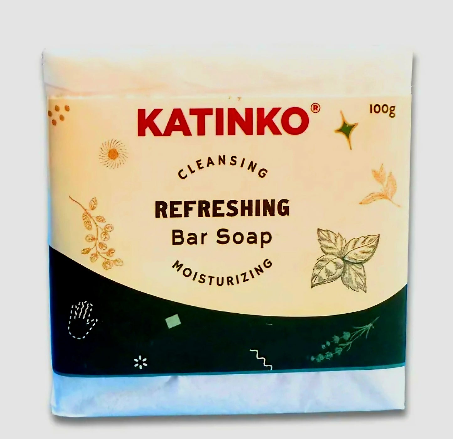 Katinko REFRESHING Bar Soap 100g (CLEANSING & MOISTURIZING)