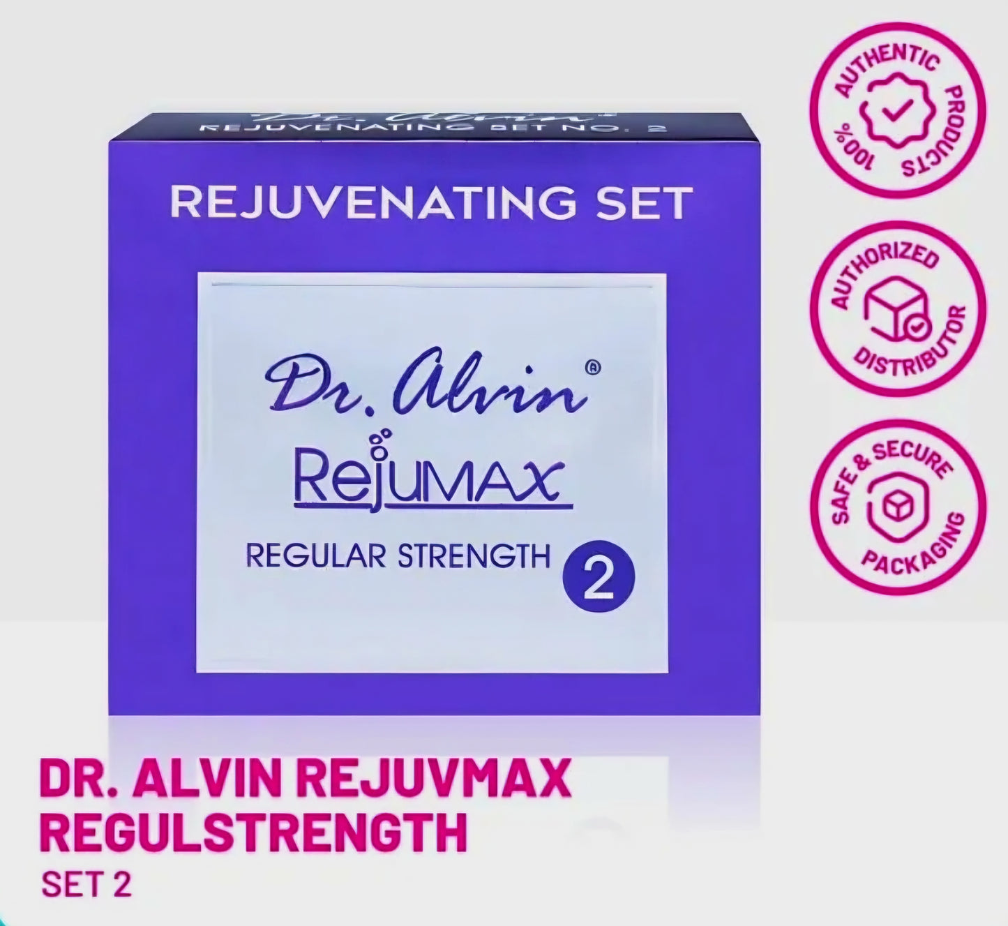 Dr. Alvin REJUMAX SET No.2 (Regular Strength) (PURPLE)