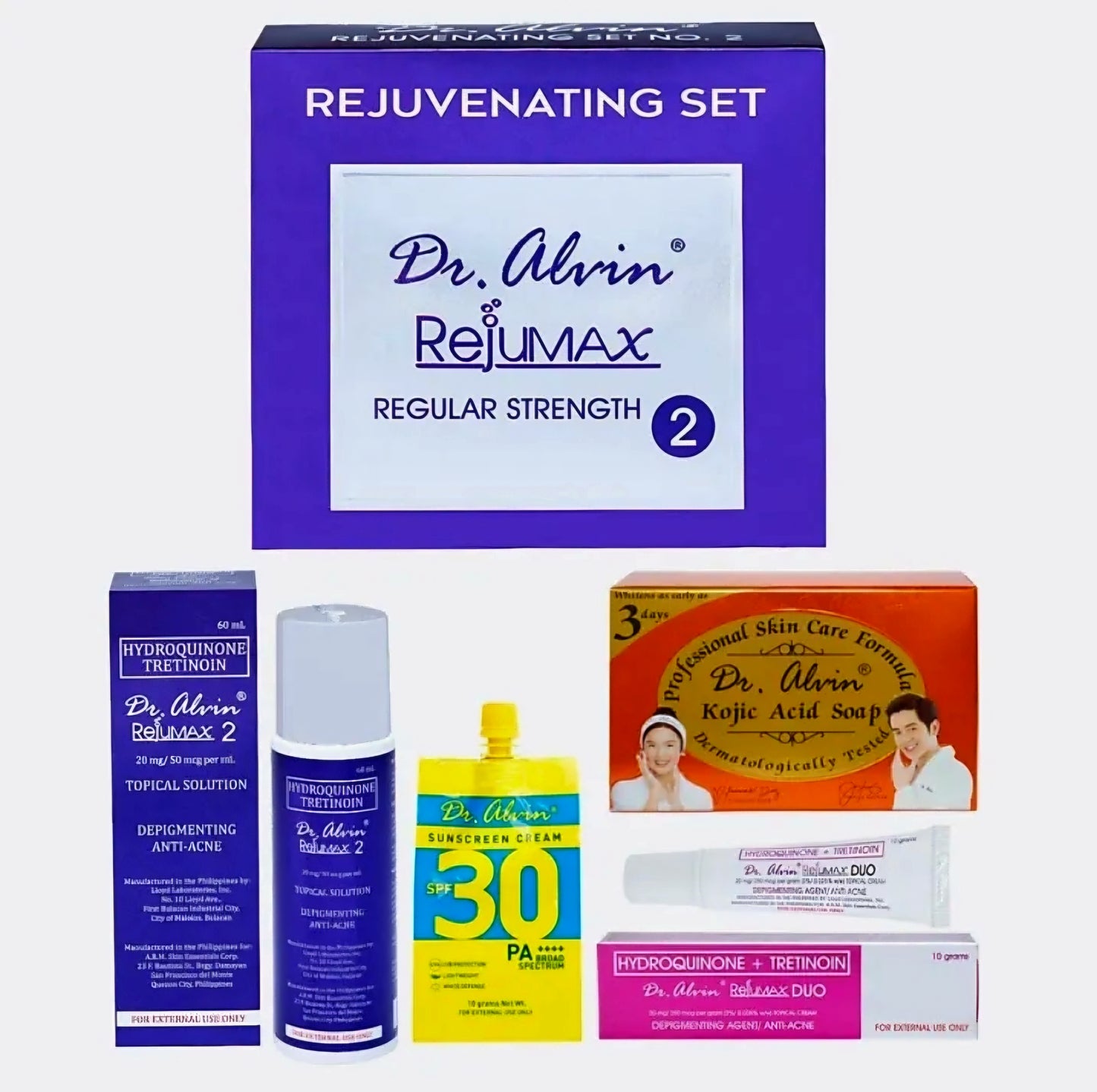 Dr. Alvin REJUMAX SET No.2 (Regular Strength) (PURPLE)