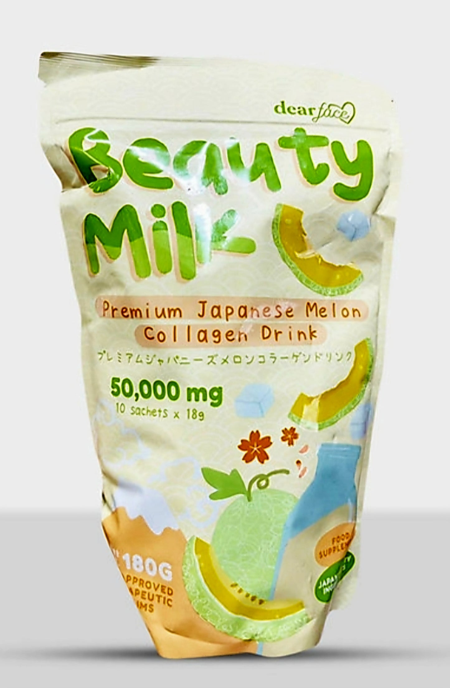 DF Japanese Beauty Milk MELON 18g×10sachets