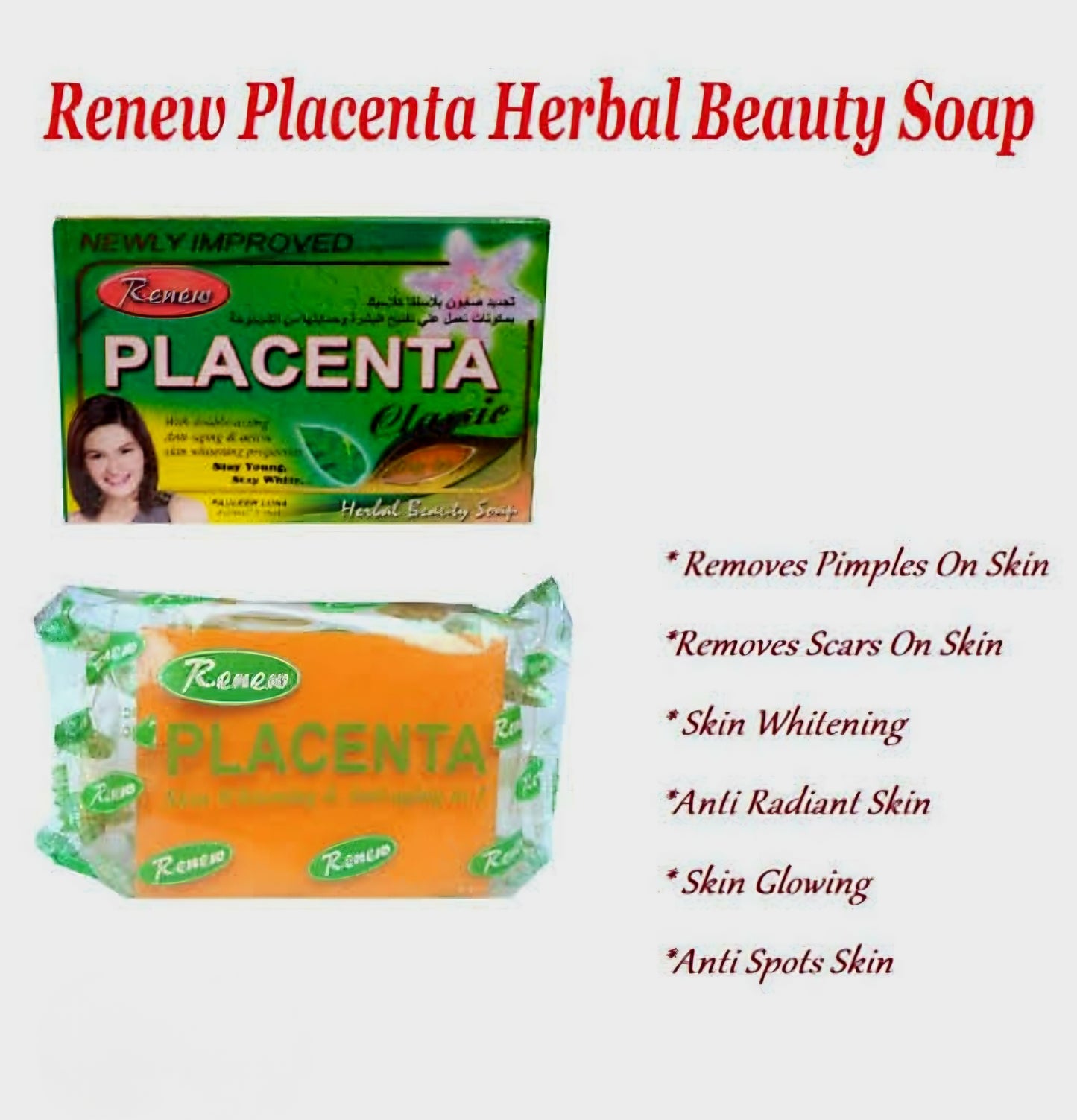 Renew PLACENTA Herbal Whitening Soap 135g