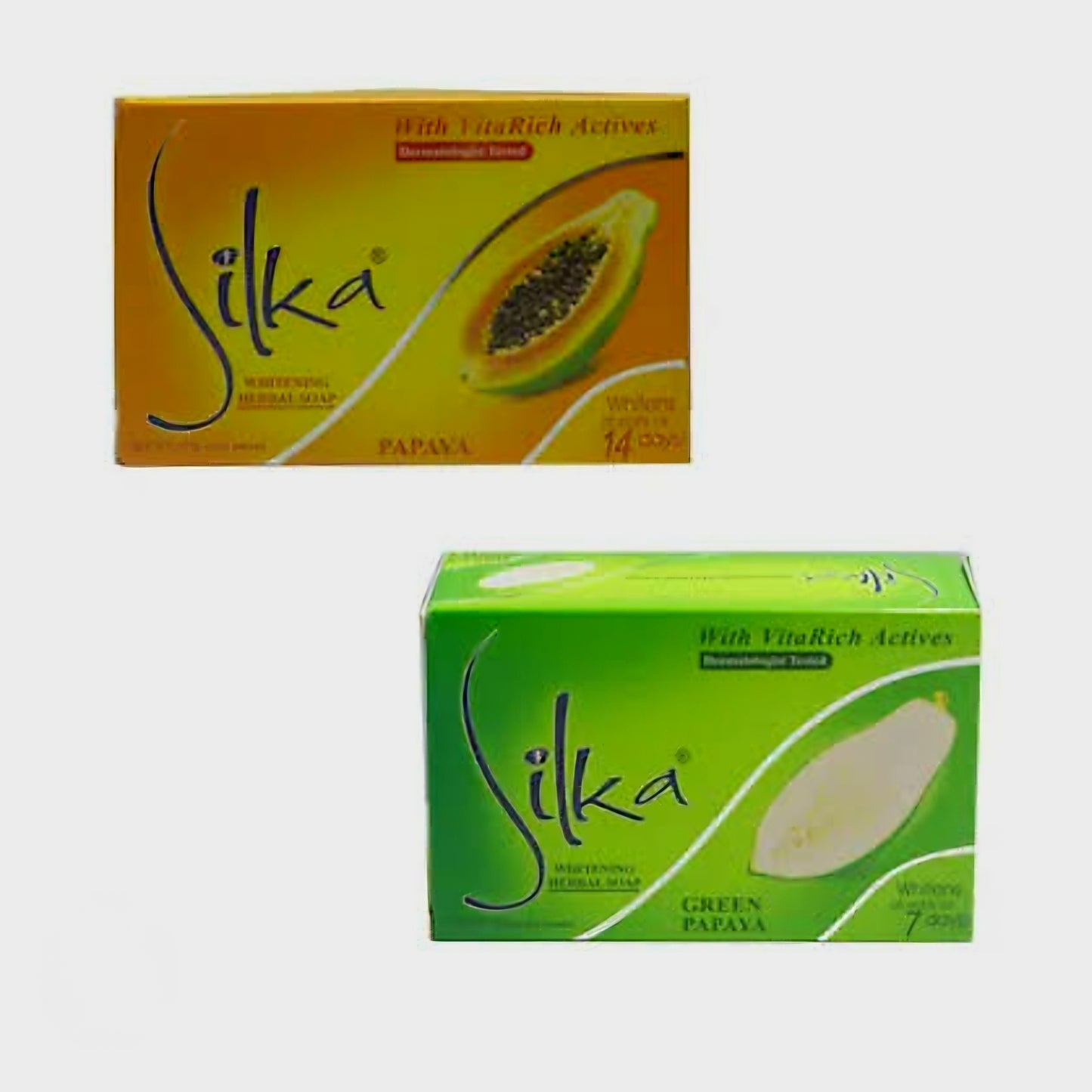 Silka GREEN PAPAYA Whitening Herbal Soap 135g