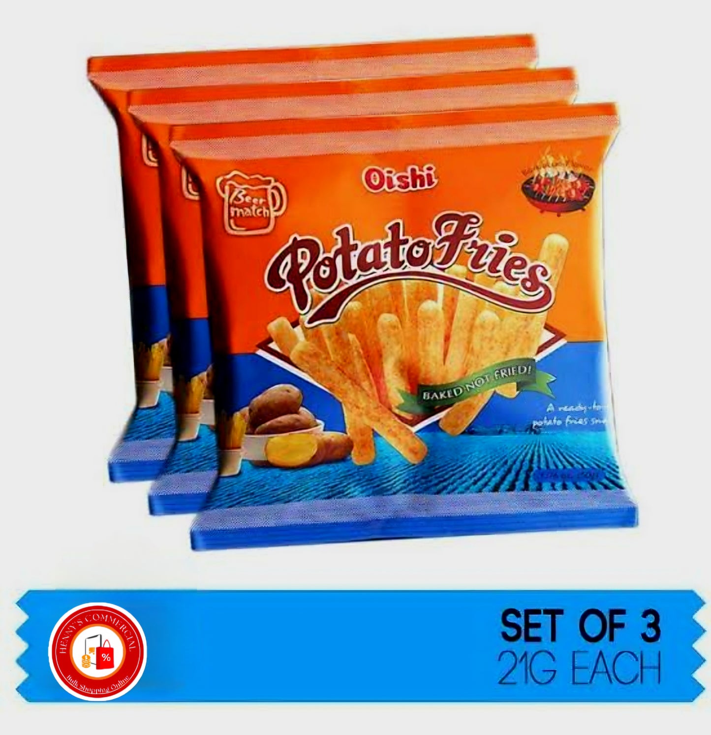 Oishi Potato Fries BARBEQUE FLAVOR 50g