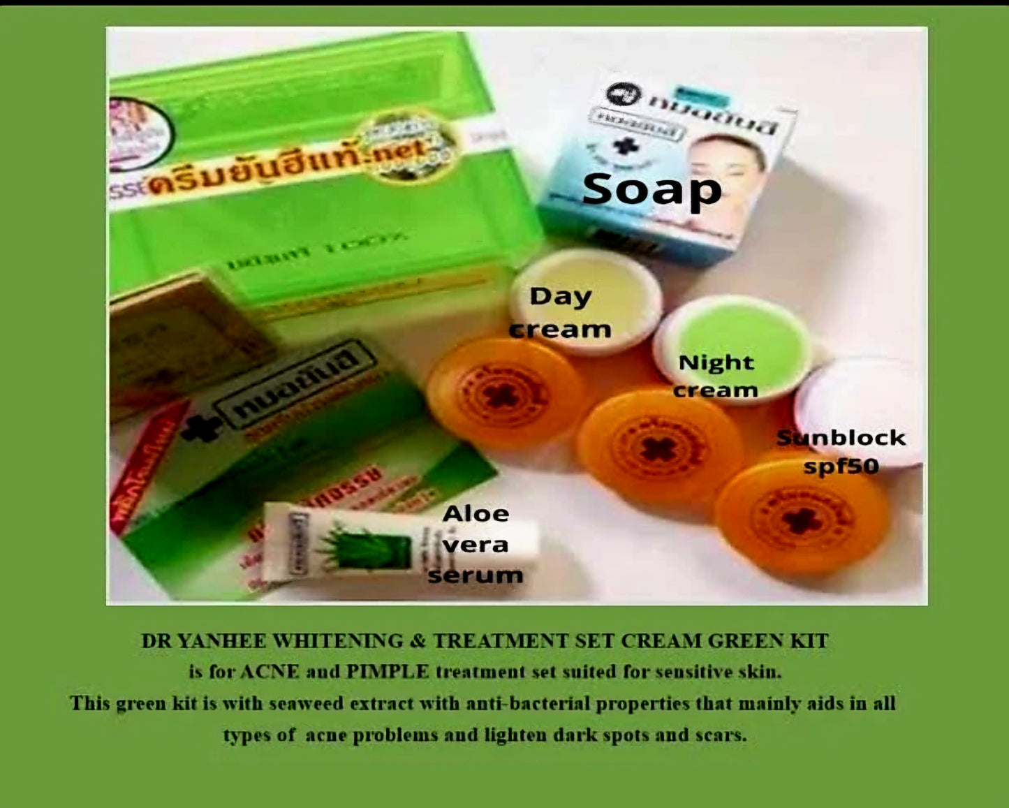 Dr.YAHNEE Anti-Acne Set (GREEN) Acne Remover