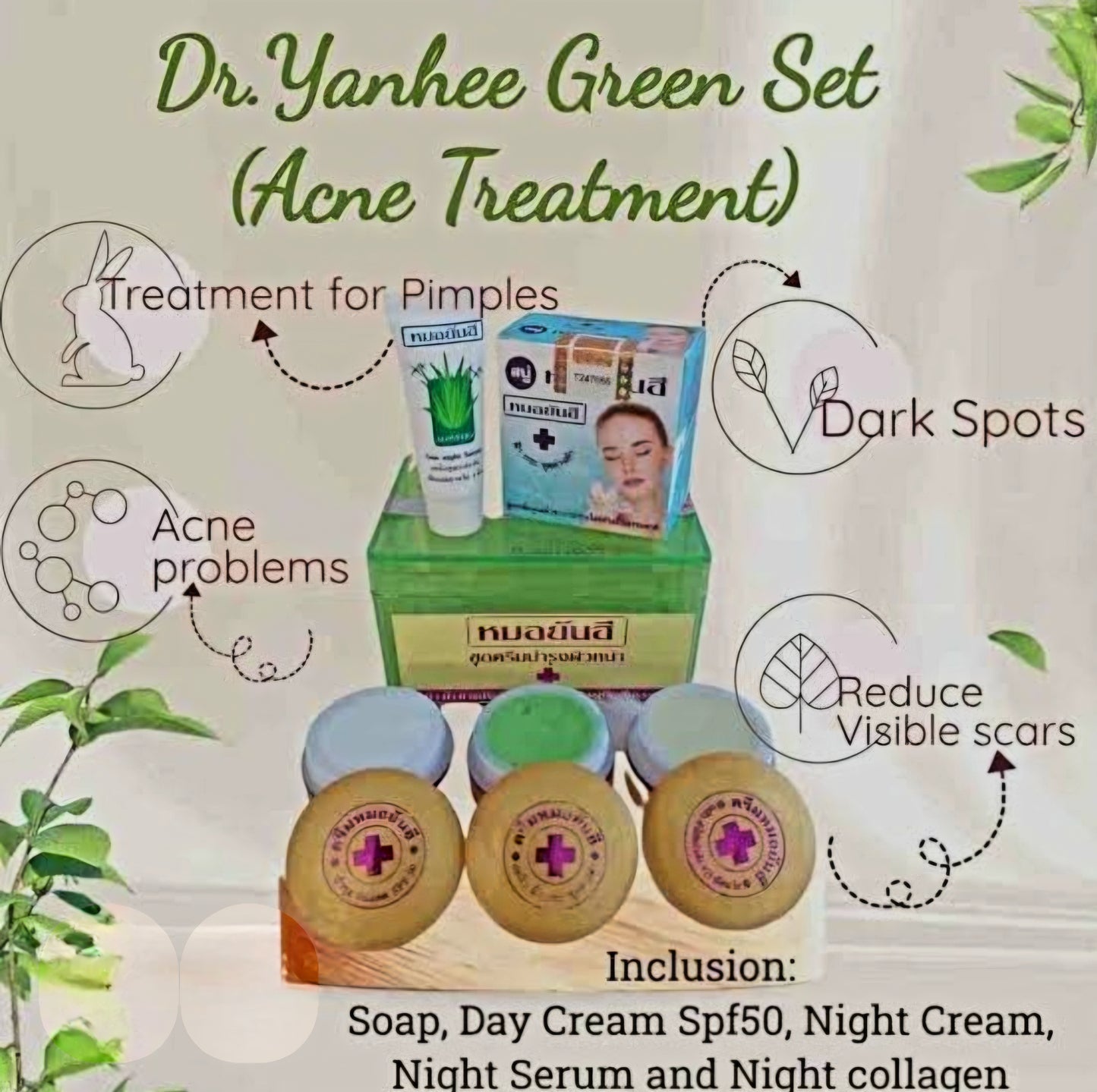 Dr.YAHNEE Anti-Acne Set (GREEN) Acne Remover