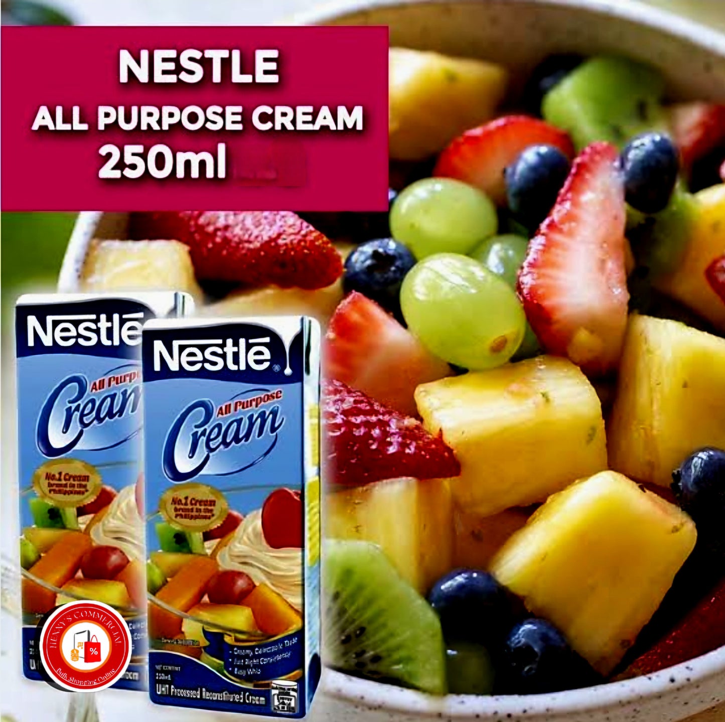 📦FULL BOX📦 Nestle ALL-PURPOSE CREAM 250ml×24's