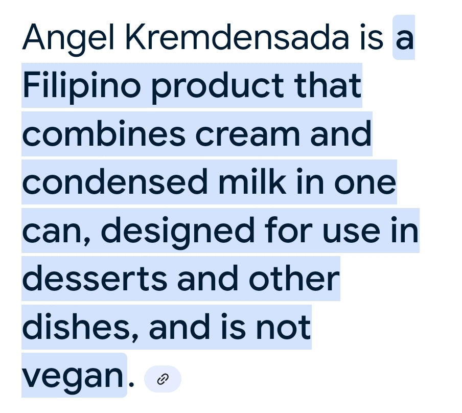 ANGEL KREMDENSADA Sweetened Thick Creamer 410ml
