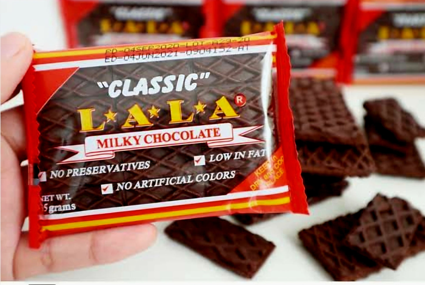 LALA CLASSIC Chocolate Pastillas 35g×12's
