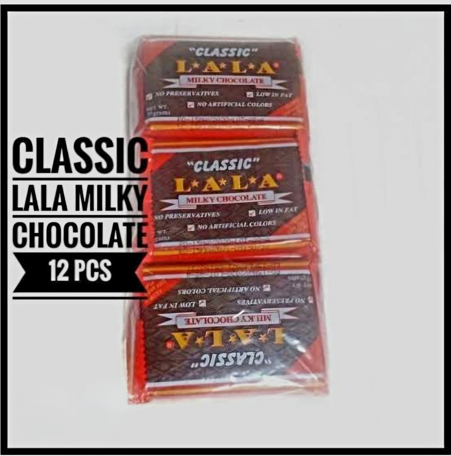 LALA CLASSIC Chocolate Pastillas 35g×12's