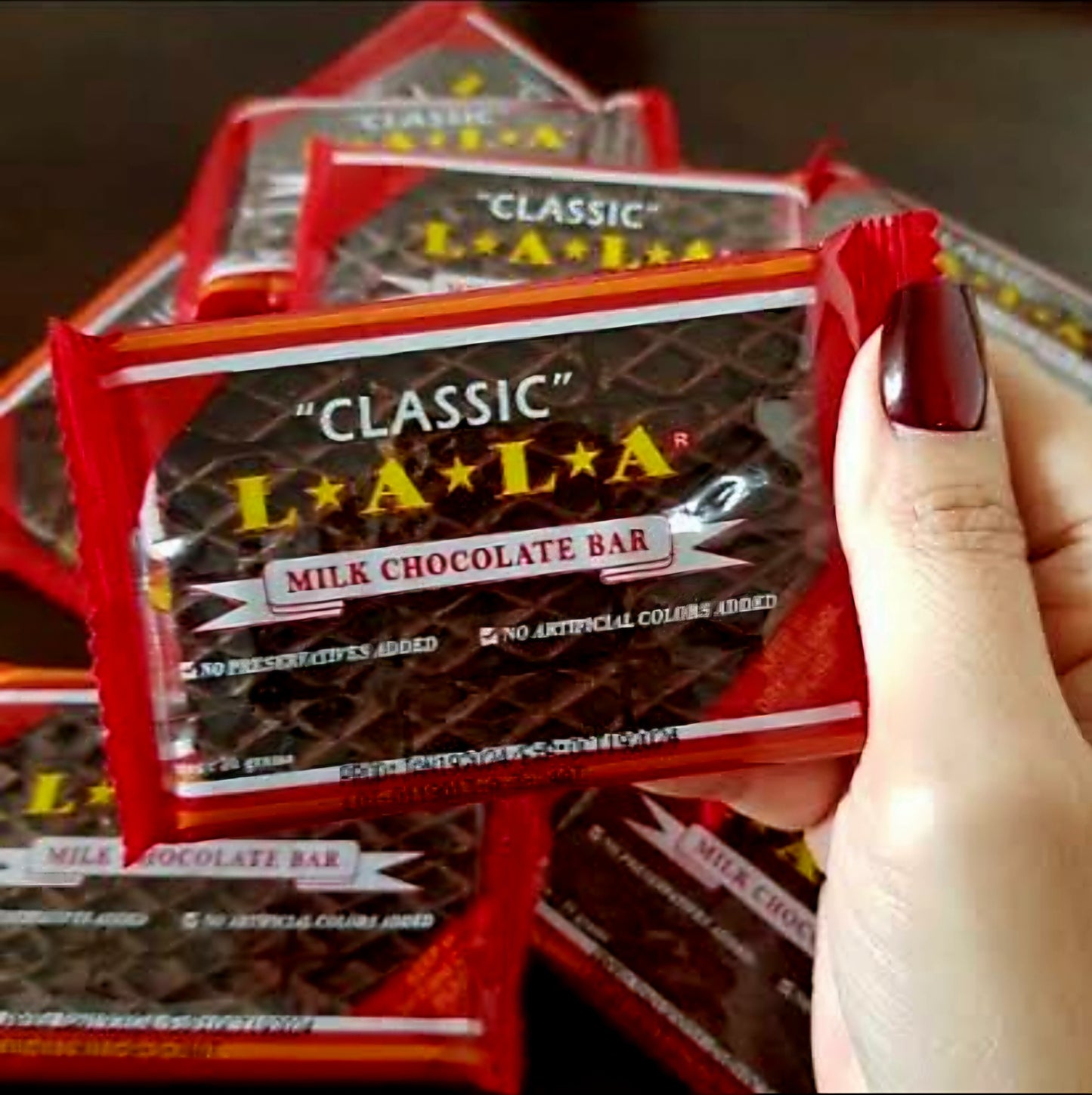 LALA CLASSIC Chocolate Pastillas 35g×12's