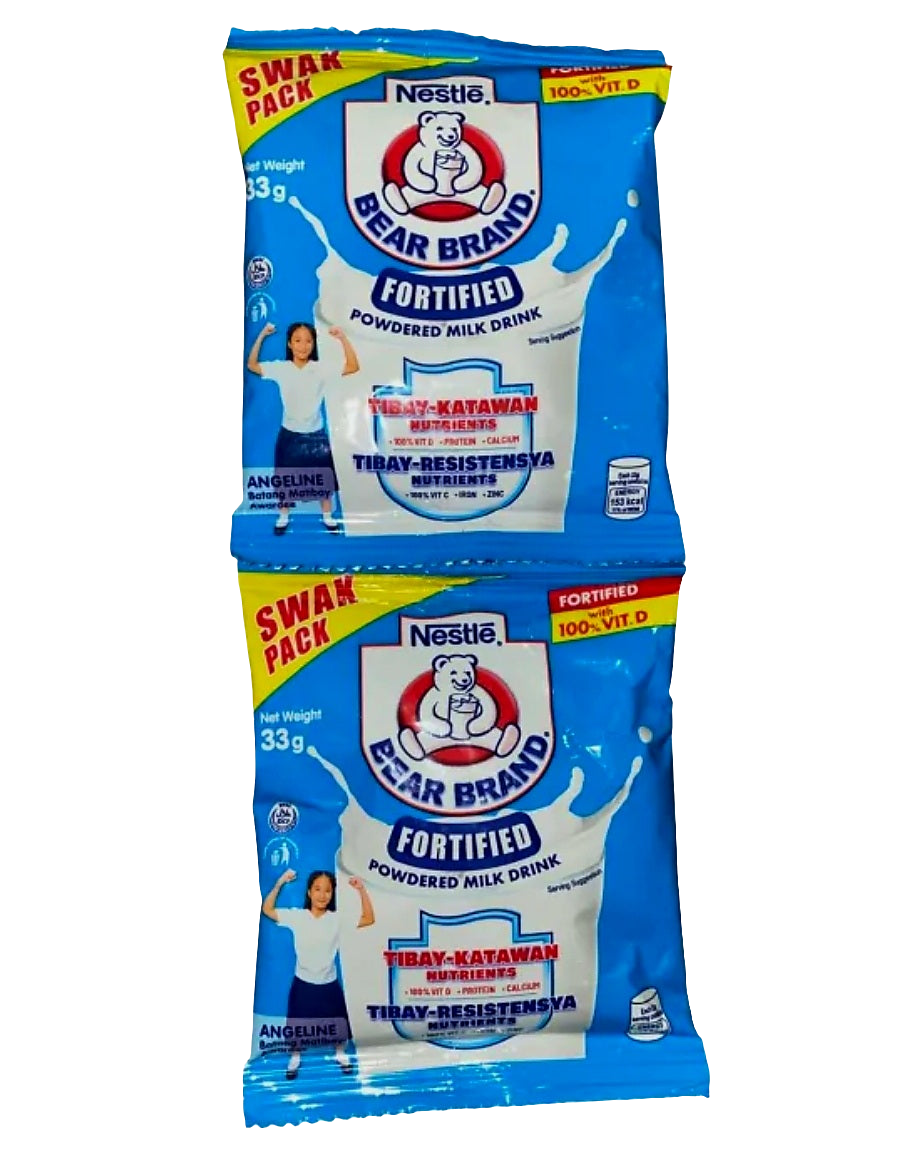Nestle Bear Brand Powdered Milk 33g × 8pcs (HANGER)