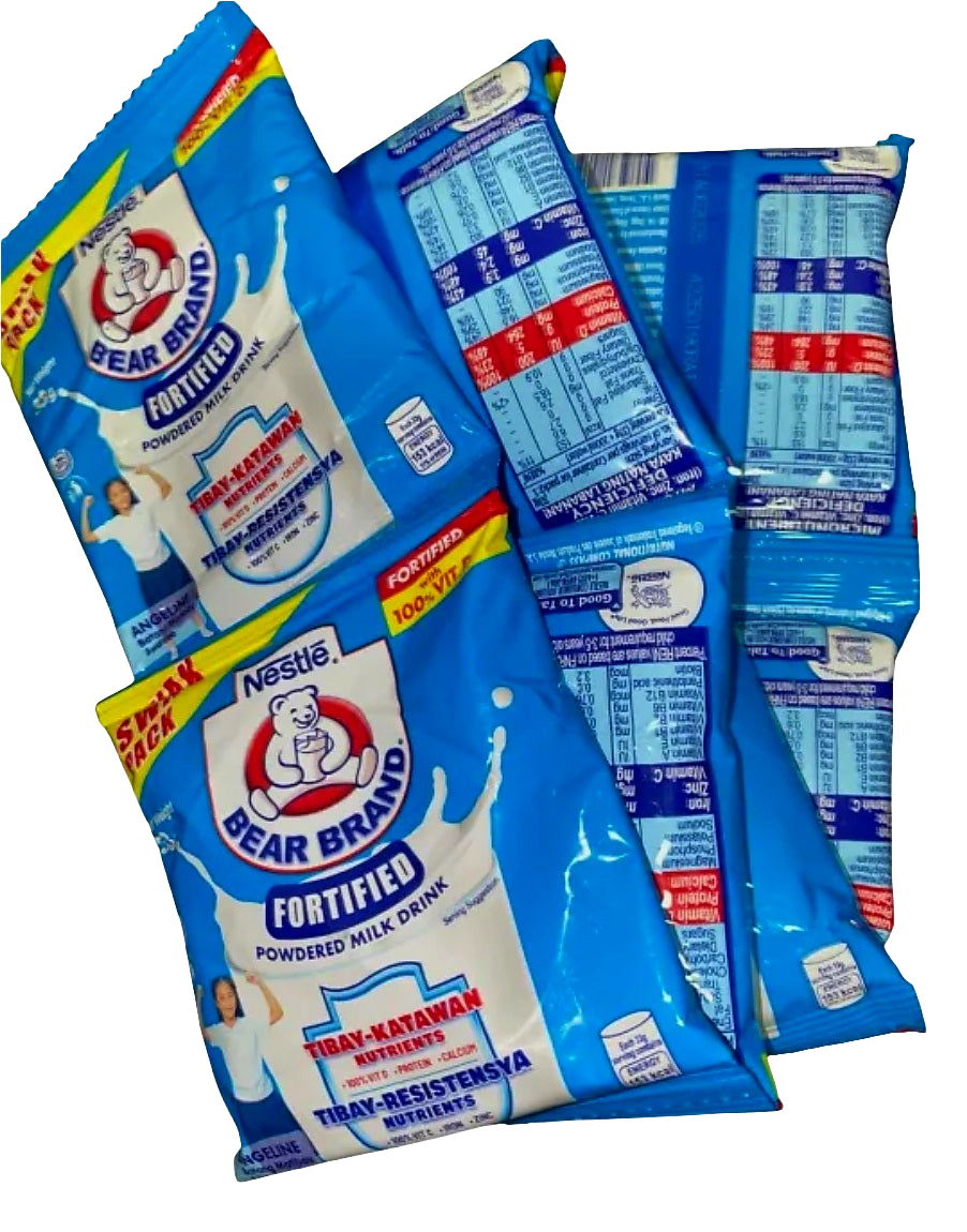 Nestle Bear Brand Powdered Milk 33g × 8pcs (HANGER)