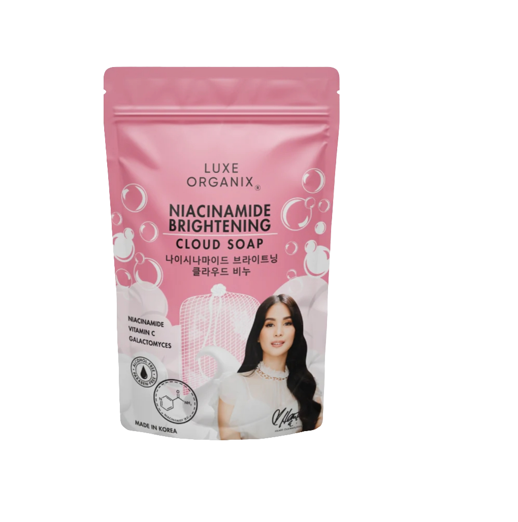 Luxe Organix NIACINAMIDE BRIGHTENING Cloud Soap 180g (with Foaming Net)