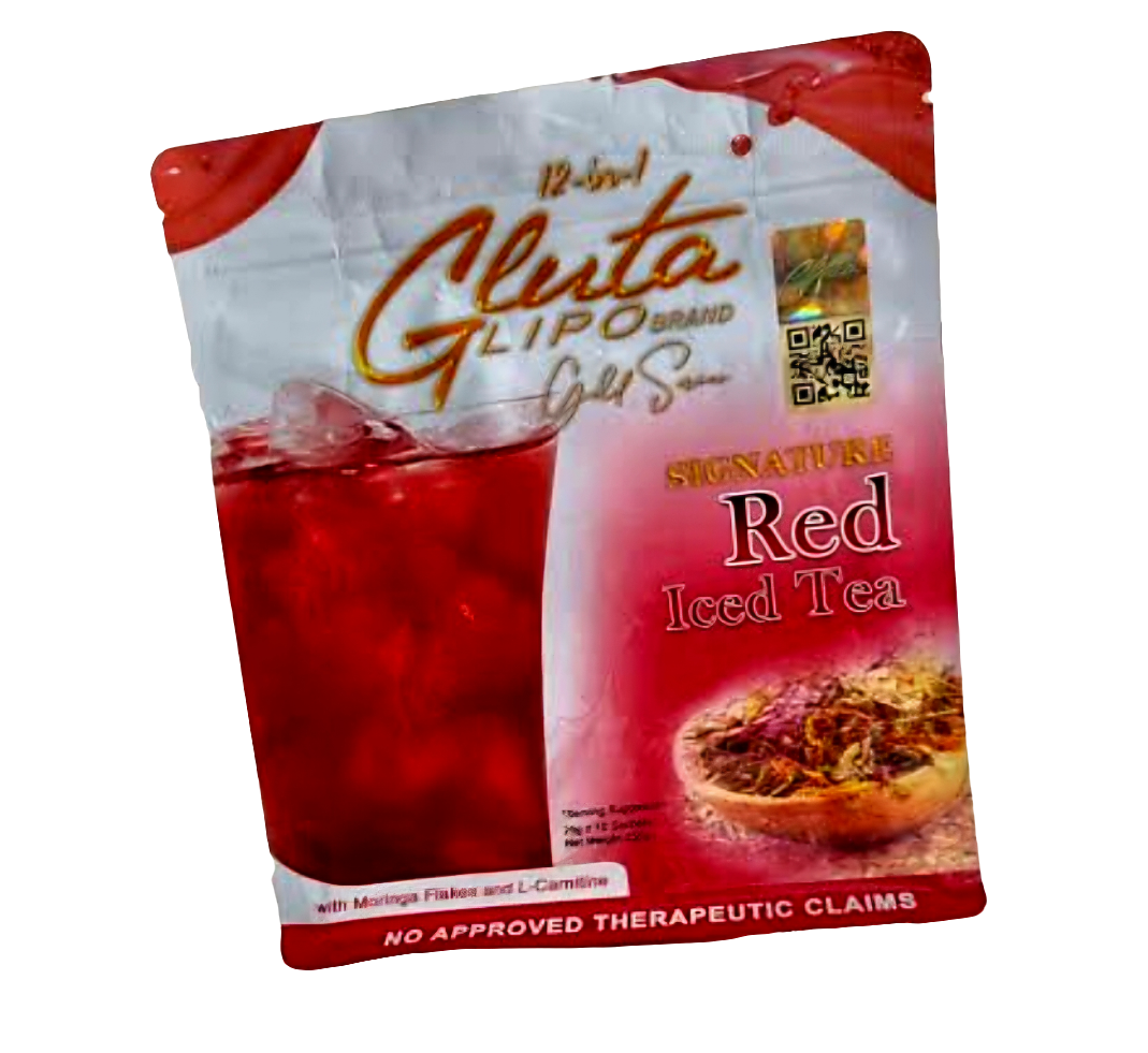 Gluta Lipo 12-in-1 Signature RED ICE TEA 10sachets