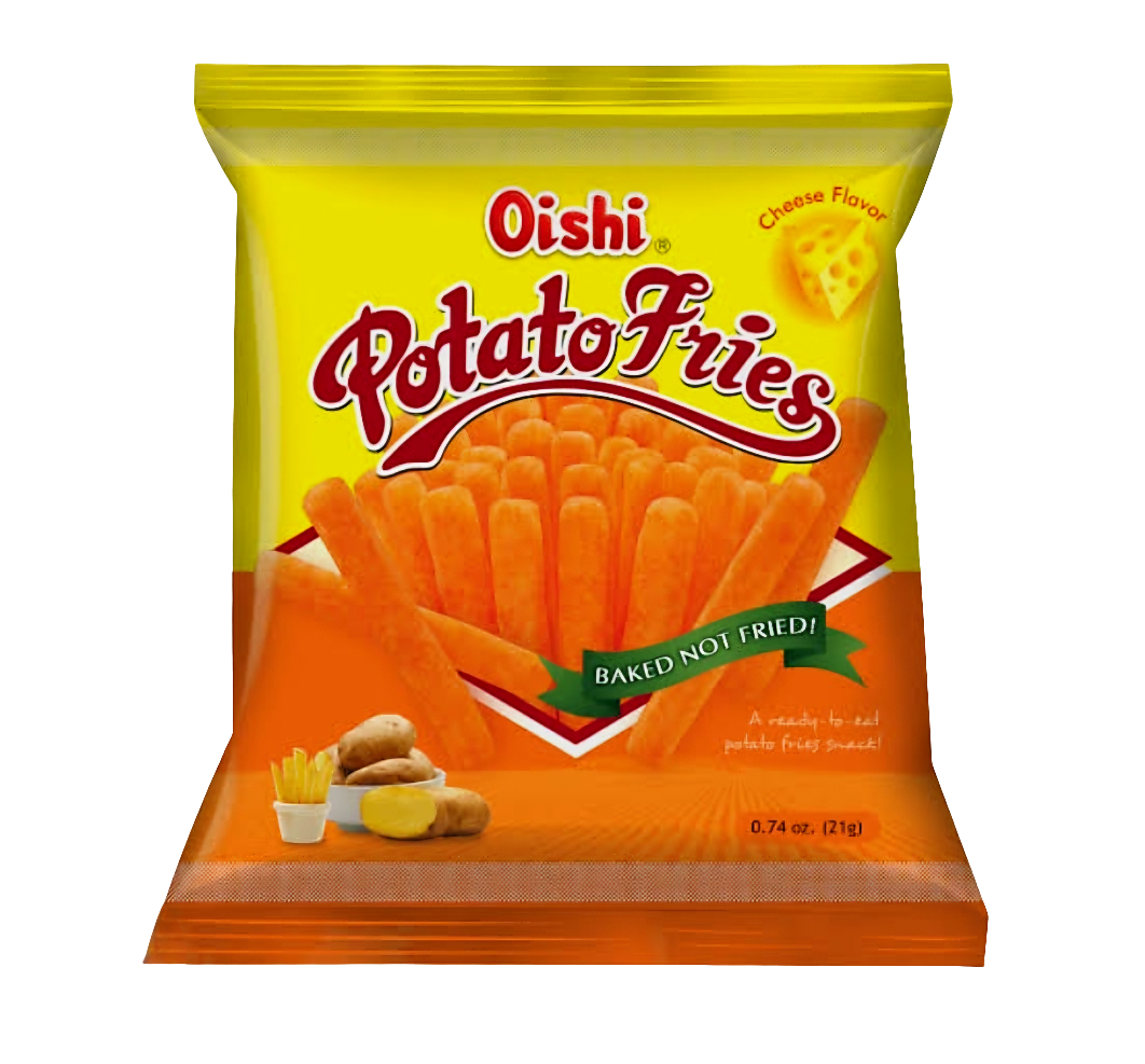 Oishi Potato Fries CHEESE Flavor 50g