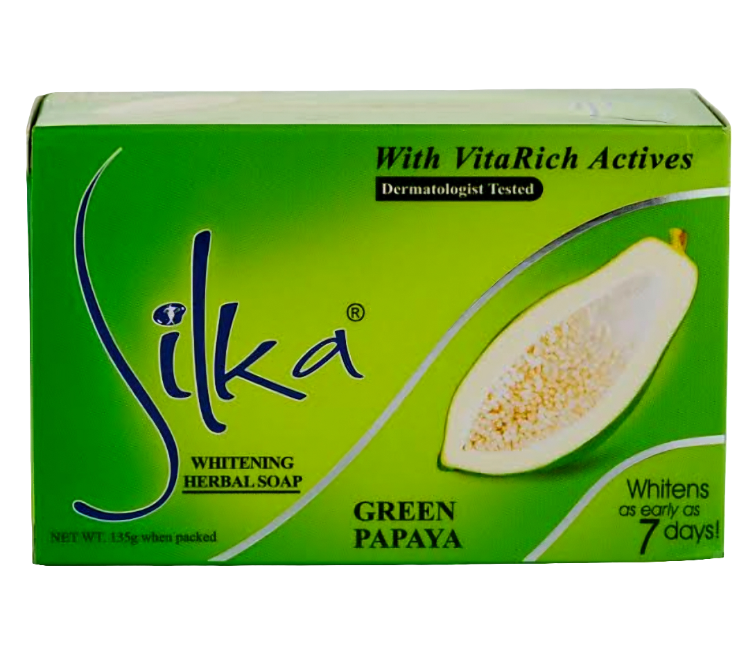 Silka GREEN PAPAYA Whitening Herbal Soap 135g