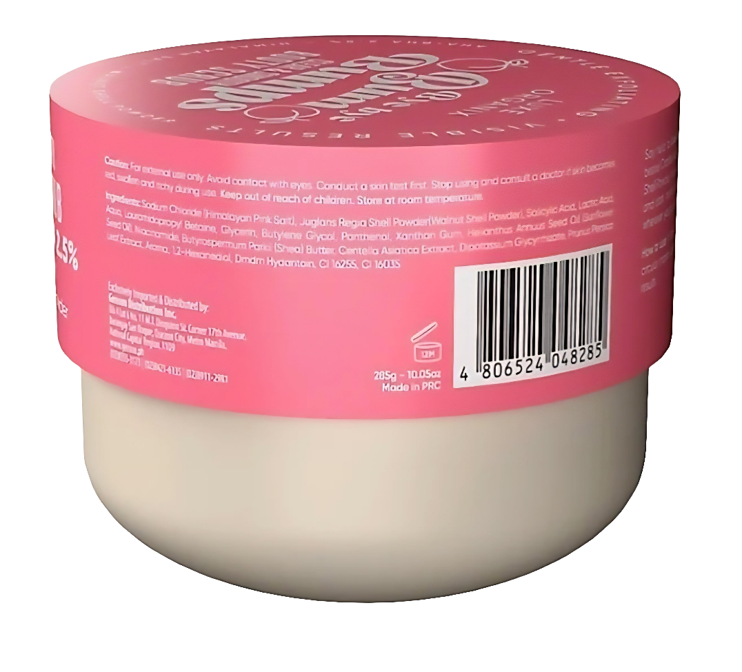 Luxe Organix BYE BYE BUM BUMPS Clear & Smooth BOOTY SCRUB 285g (PINK)