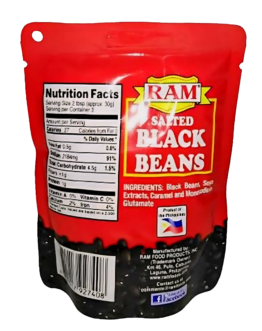 RAM Salted Black Beans 100g POUCH PACK