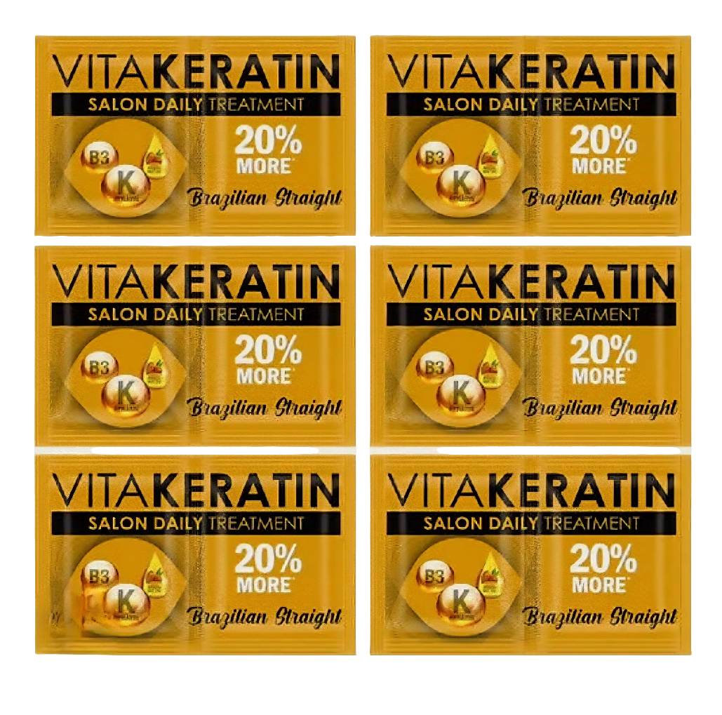 VitaKeratin BRAZILIAN STRAIGHT Salon Daily Treatment 24ml×12 sachets (1-dozen)
