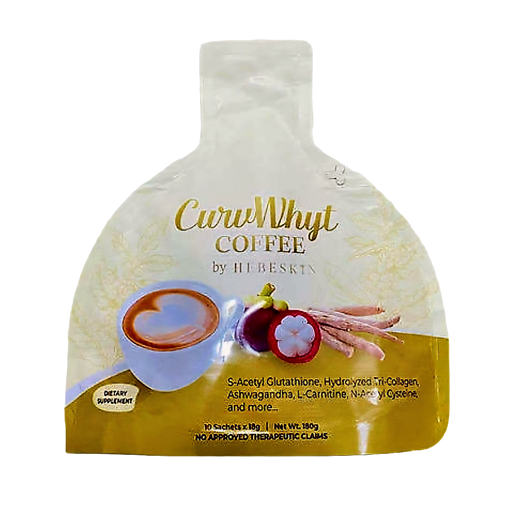CURVWHYT Slimming Coffee by HEBESKIN 18g x 10 sachets