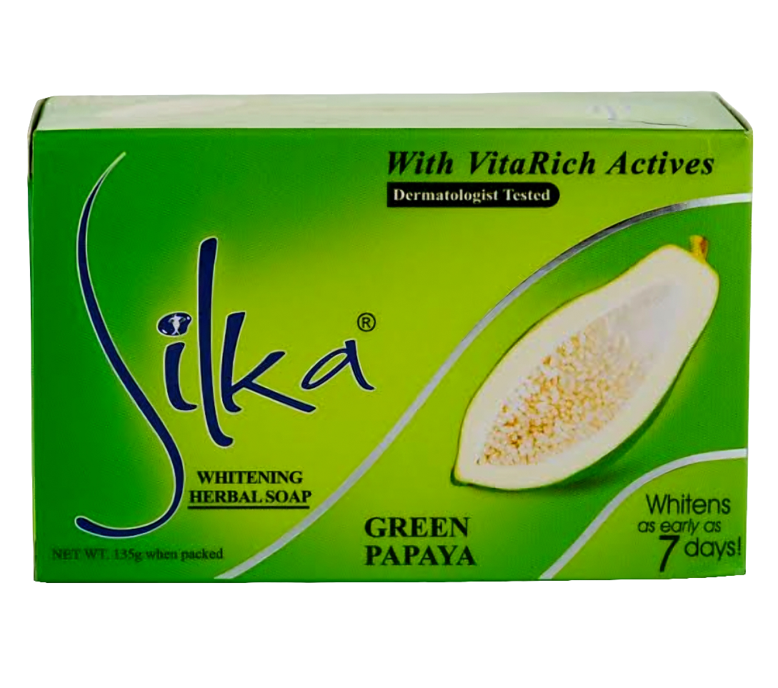Silka GREEN PAPAYA Whitening Herbal Soap 135g