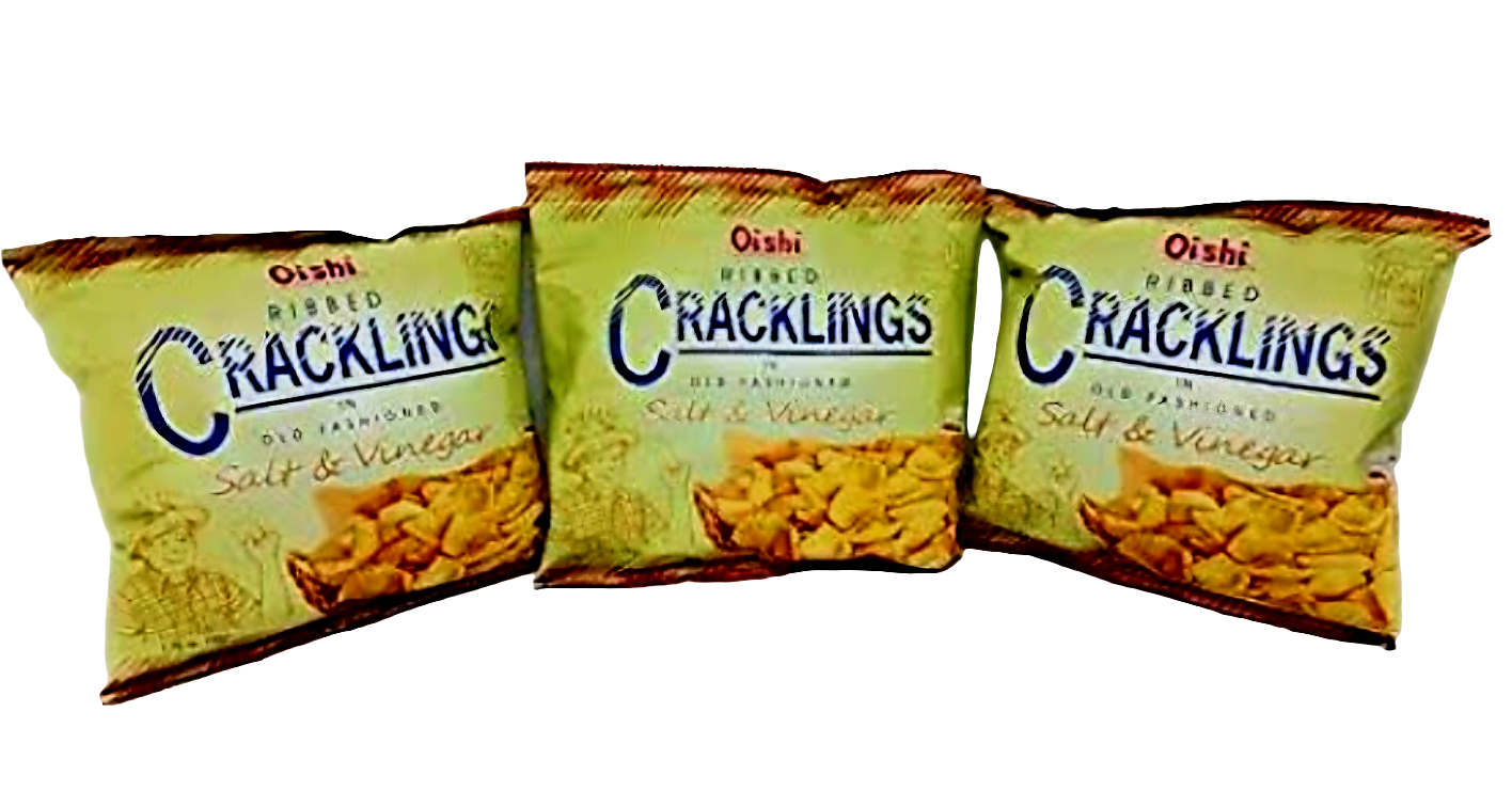 Oishi Cracklings SALT&VINEGAR 90g