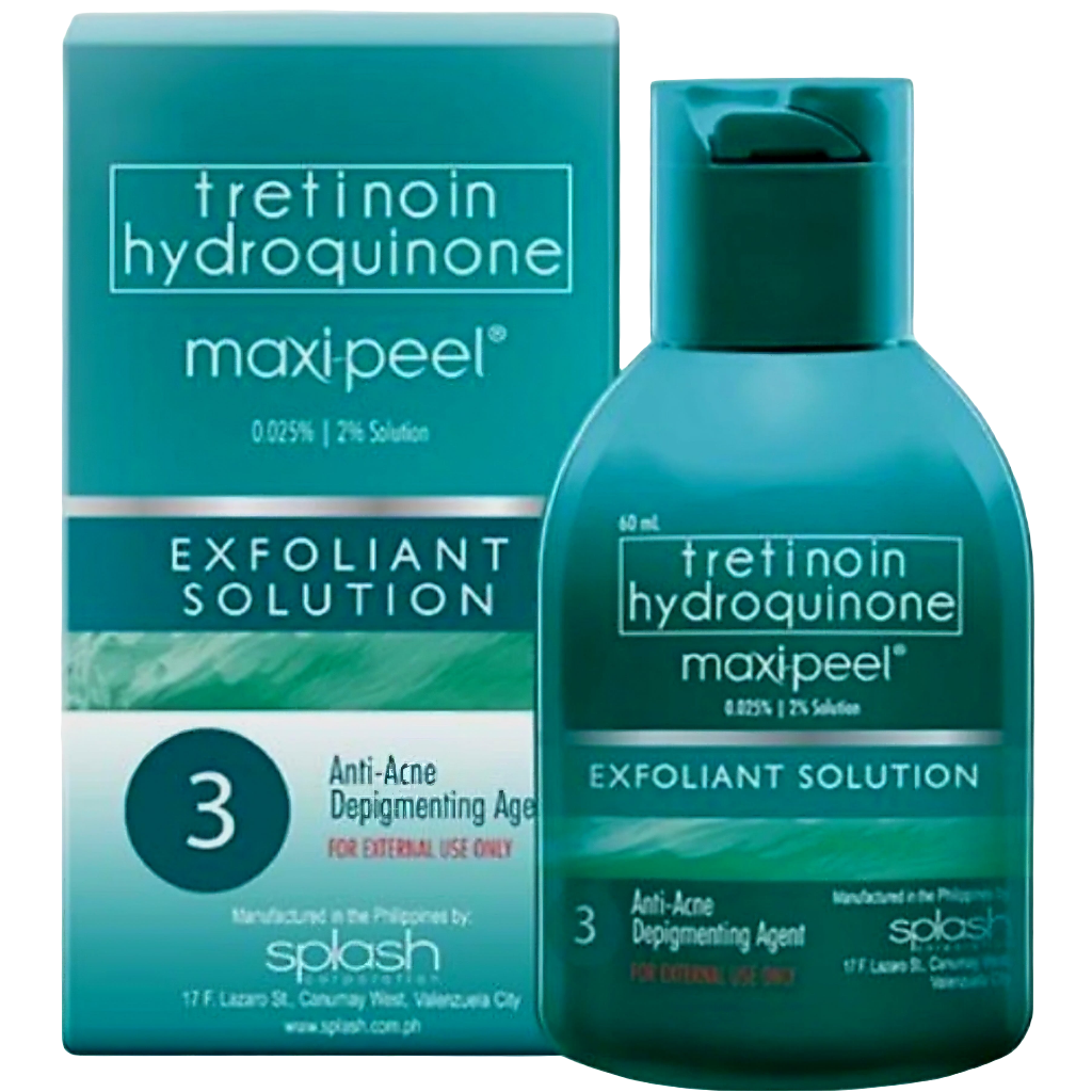 MAXIPEEL Exfoliant Solution NO.3 60ml with FREE 15g Sunscreen Protection