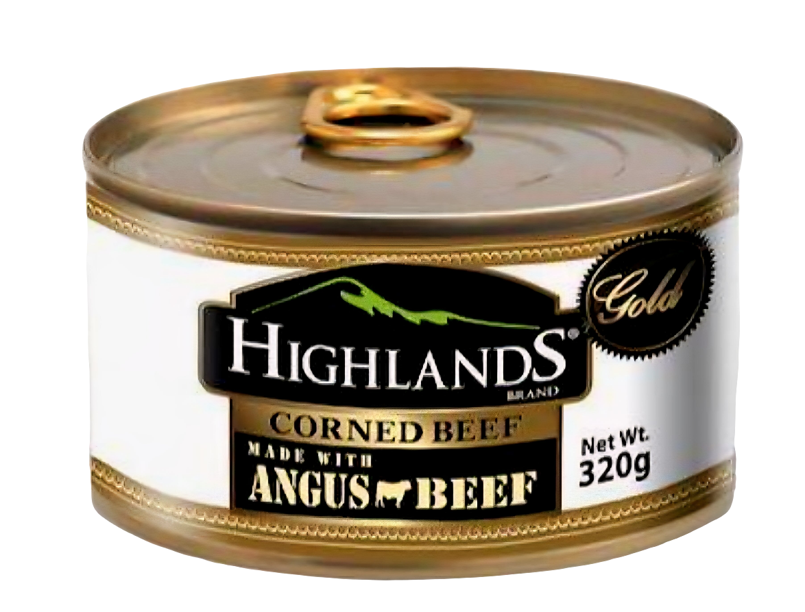 Highlands ANGUS BEEF Corned Beef 320g FLAT TIN