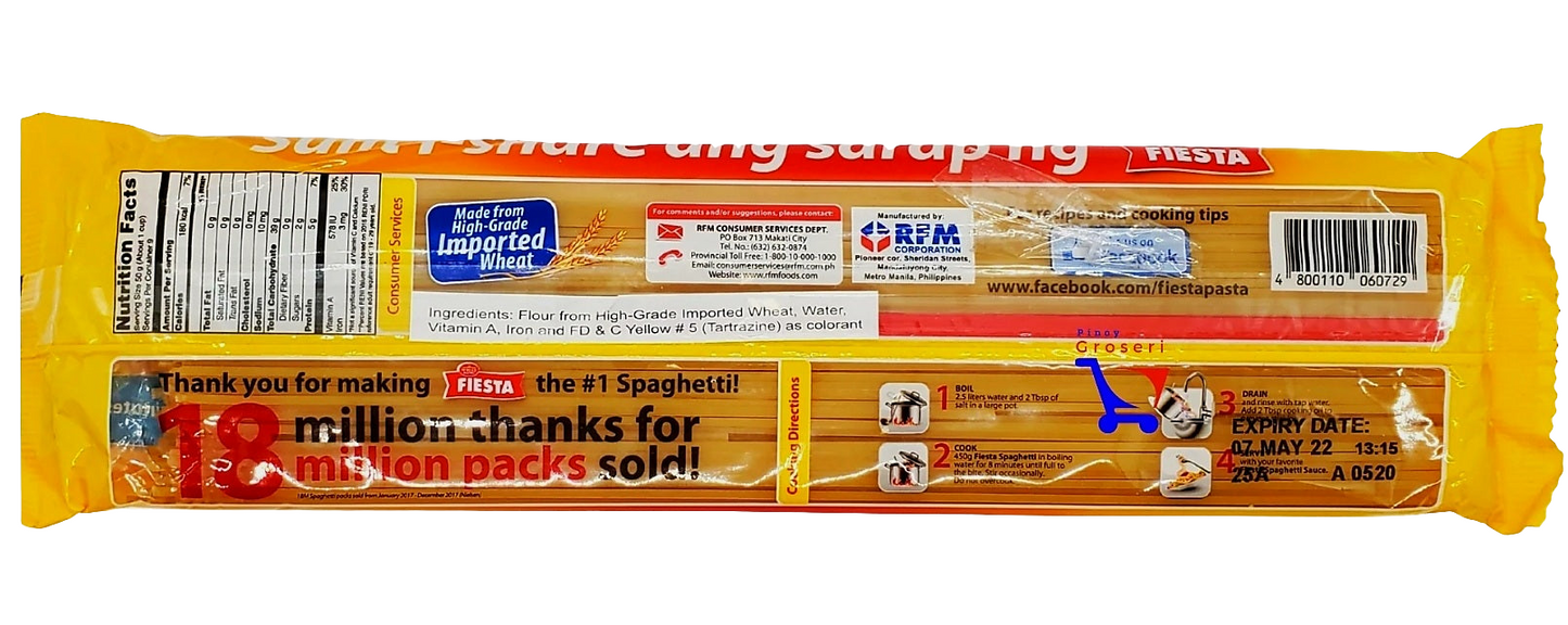 ‼️CLEARANCE‼️White King Fiesta SPAGHETTI 700g BBD: 04.MAR.2026