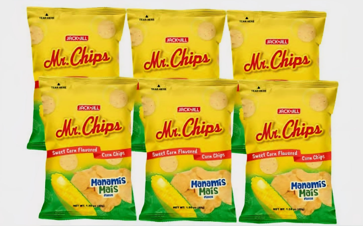 Mr.Chips MANAMIS MAIS Sweet Corn Flavored Corn Chips 110g