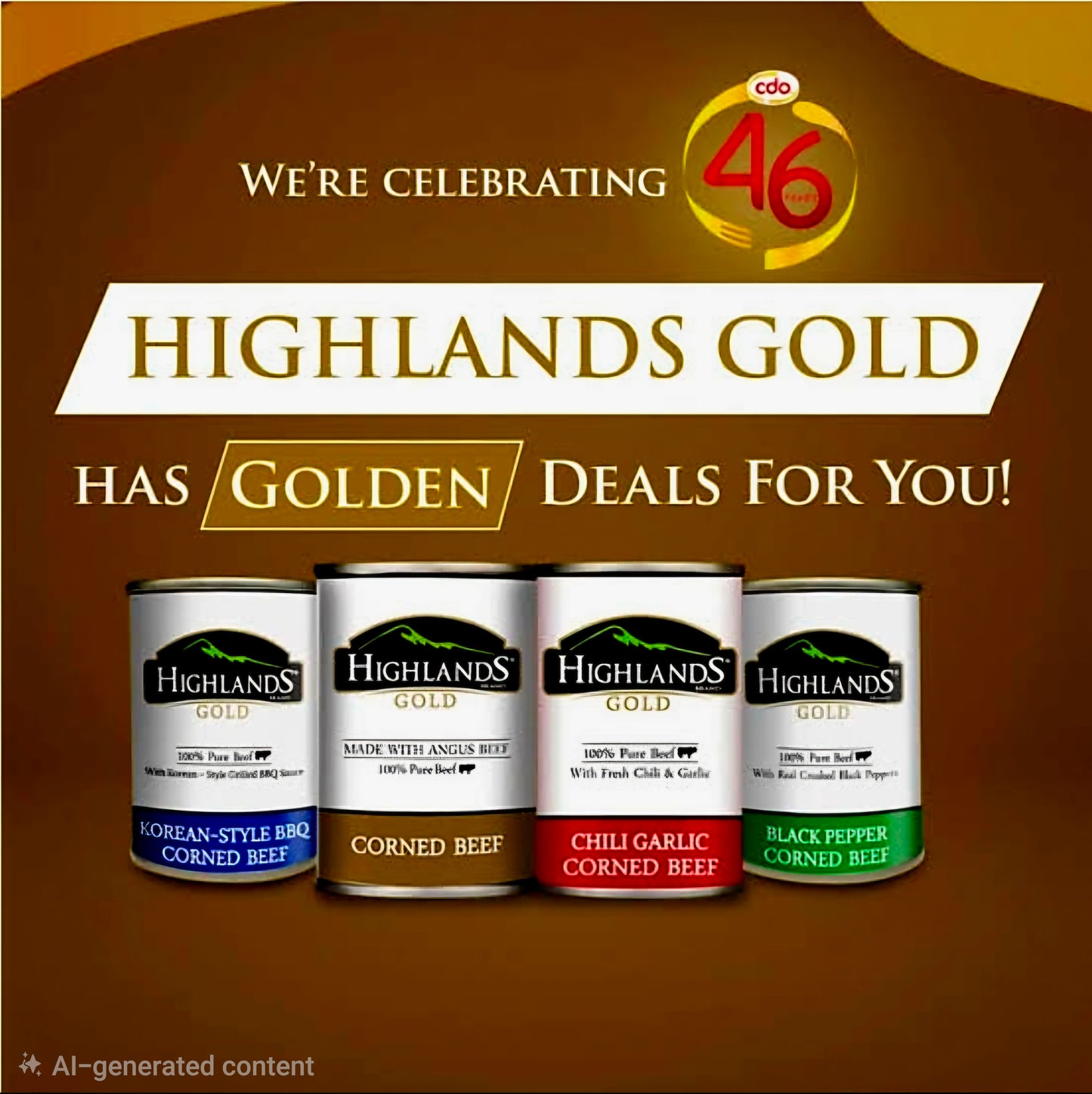 Highlands Gold CHILI GARLIC Corned Beef 150g