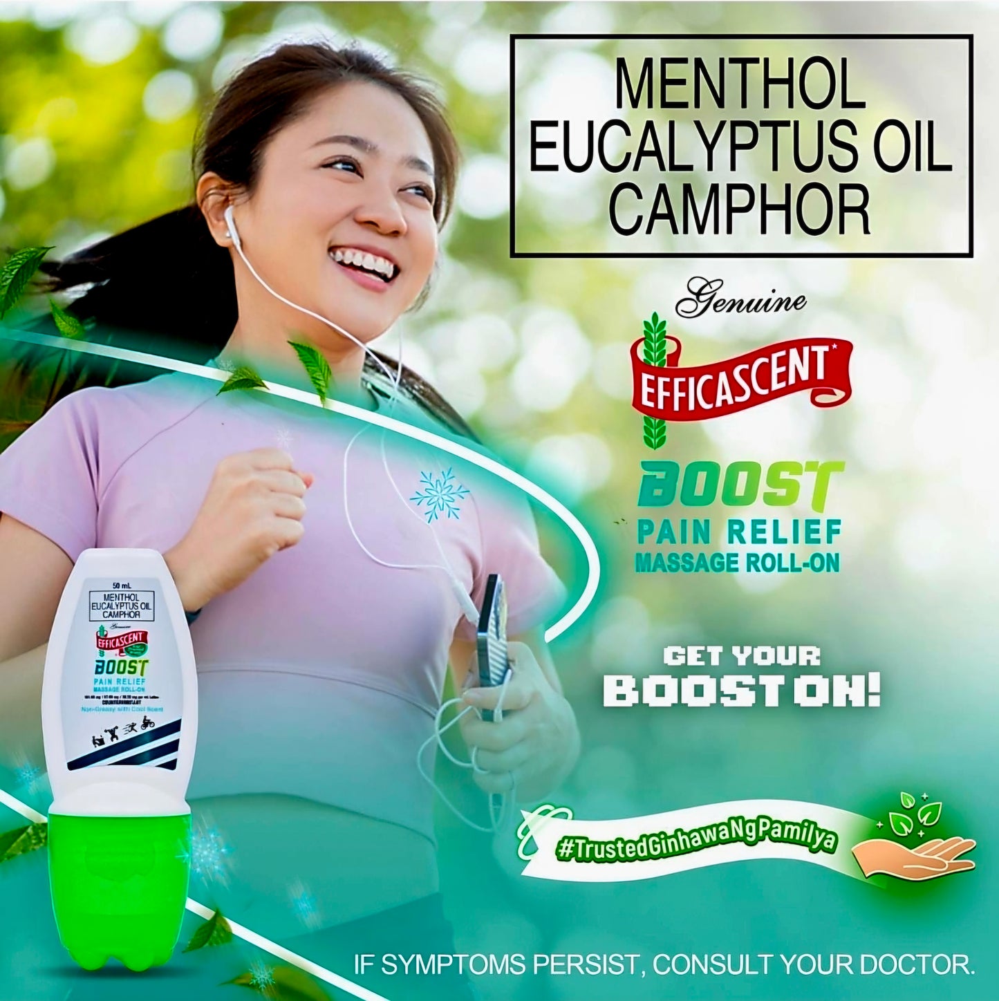 Efficascent BOOST ROLL-ON with Massage Cap 50ml