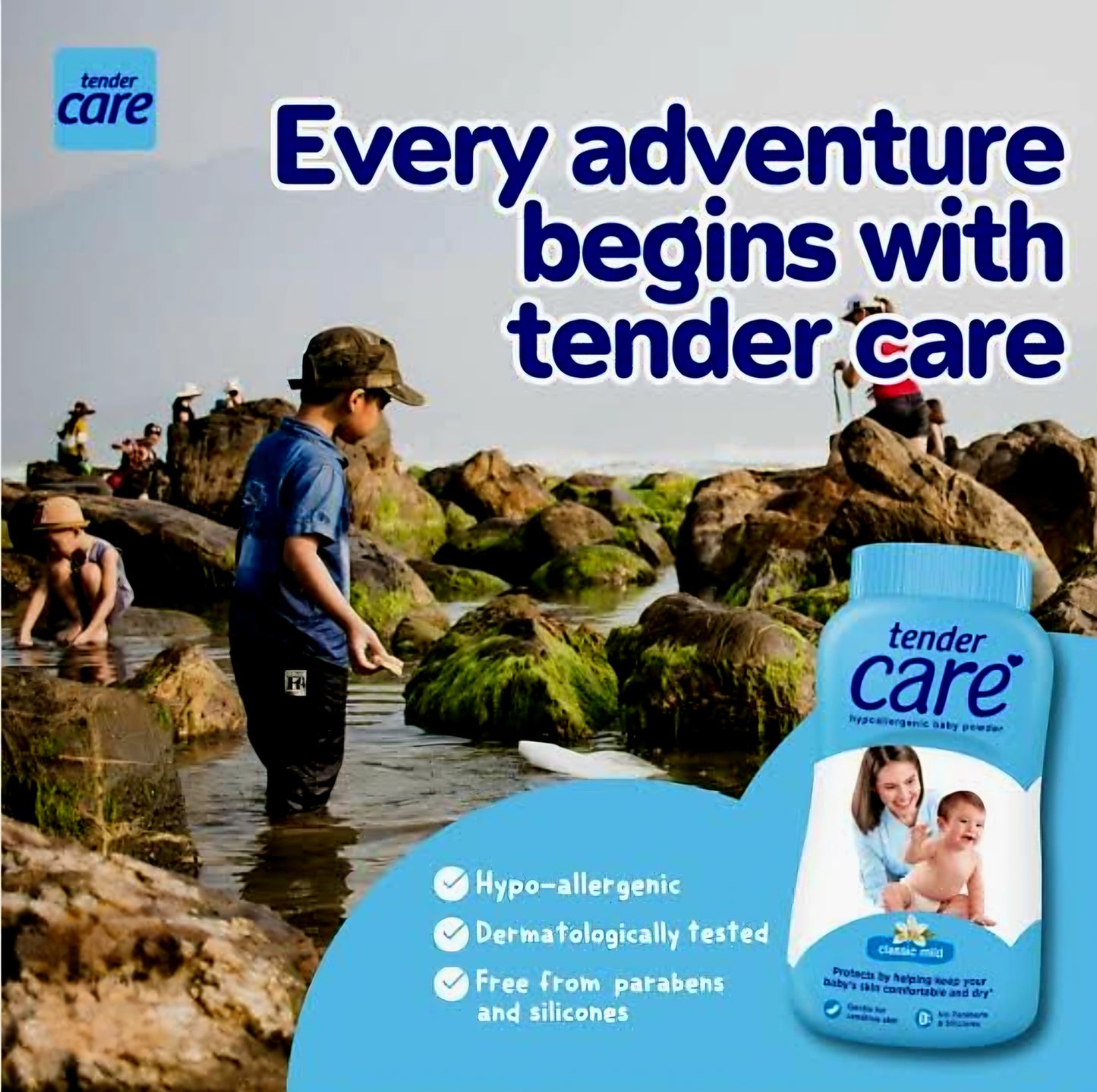 Tender Care Baby Powder CLASSIC BLUE 100g