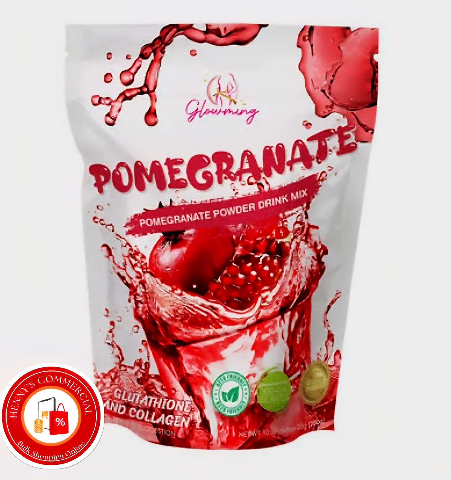 Glowming POMEGRANATE Glutathione & Collagen Drink 20g×10sachets