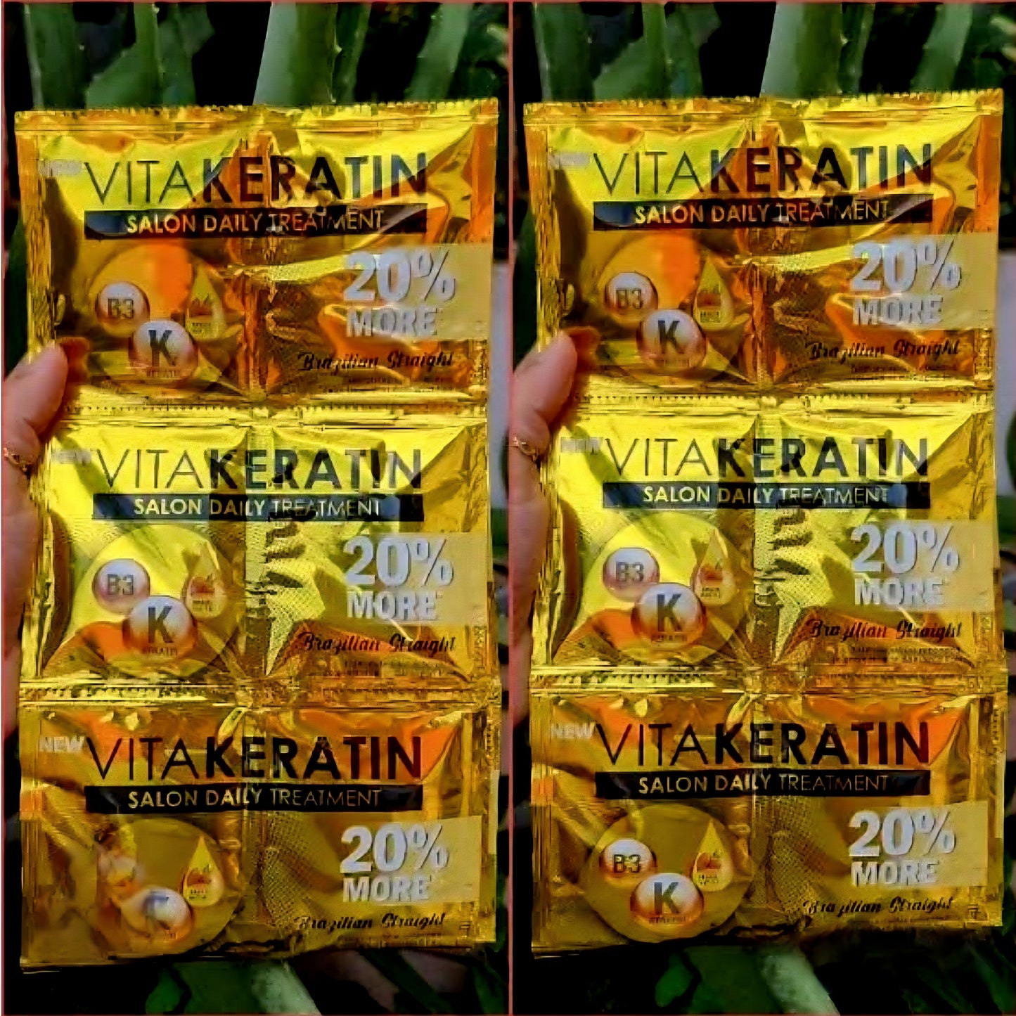 VitaKeratin BRAZILIAN STRAIGHT Salon Daily Treatment 24ml×12 sachets (1-dozen)