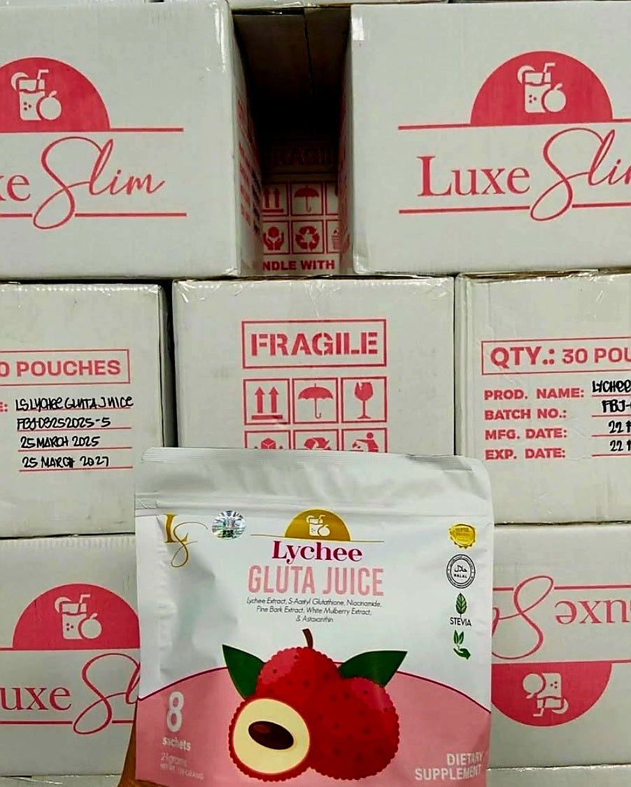 Luxe Slim LYCHEE GLUTA Juice 22g×8 Sachets